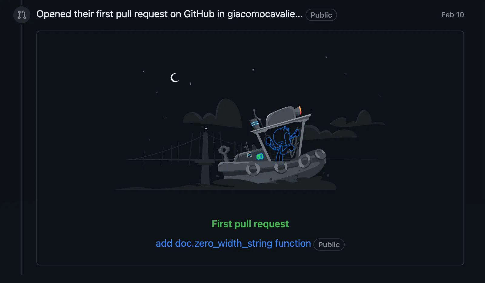 The right kind of dopamine hit first github pr